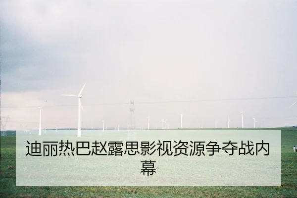 迪丽热巴赵露思影视资源争夺战内幕